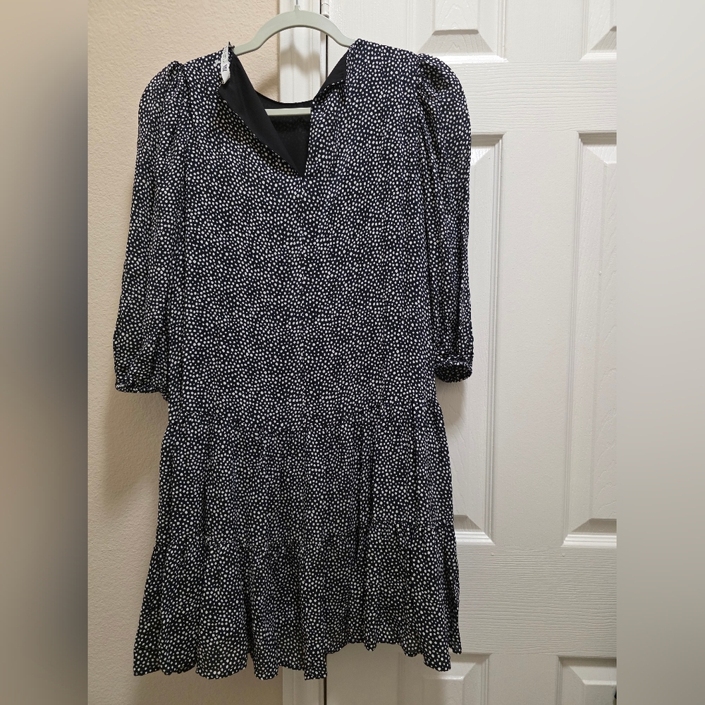 Zara "The Helene" Micro Dot Tiered Mini Dress - NWT - Picture 4 of 8
